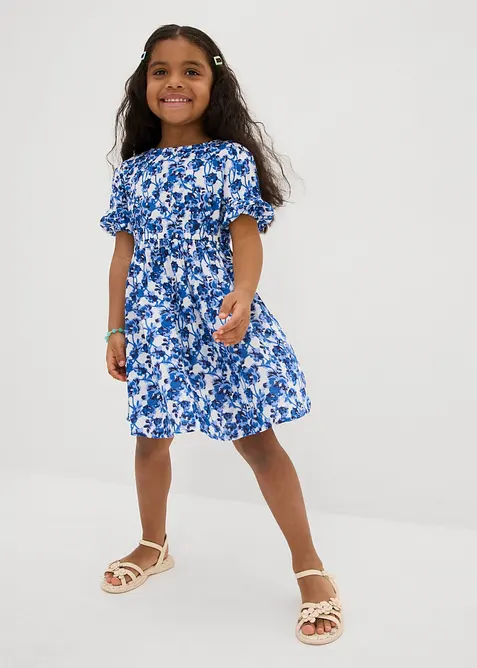 Klänning av mjuk muslin, bonprix