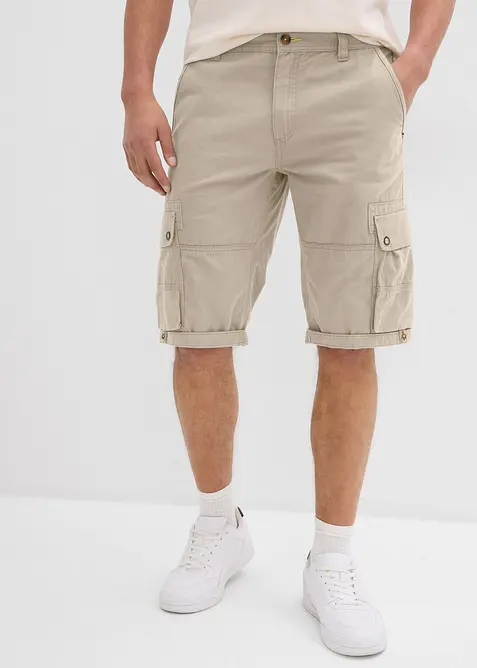 Cargobermudas av ren bomull, Regular Fit, bonprix