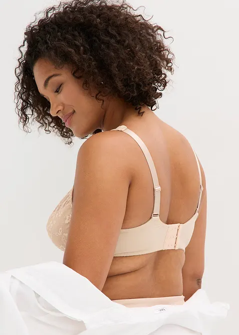 BH med bygel och skir spets (2-pack), bonprix