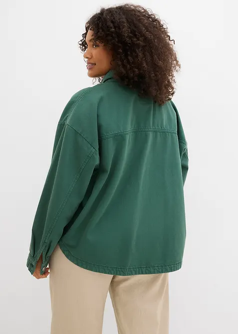 Skjortjacka i ren bomull, bonprix