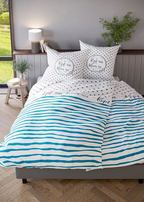 P&aring;slakanset med marin design, bonprix