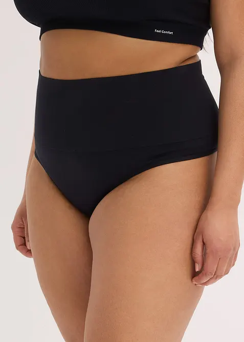 Sömlös stringtrosa med lätt formande effekt (2-pack), bonprix