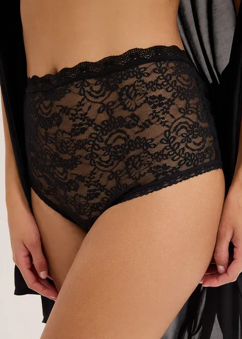 Midjetrosa av spets (3-pack), bonprix