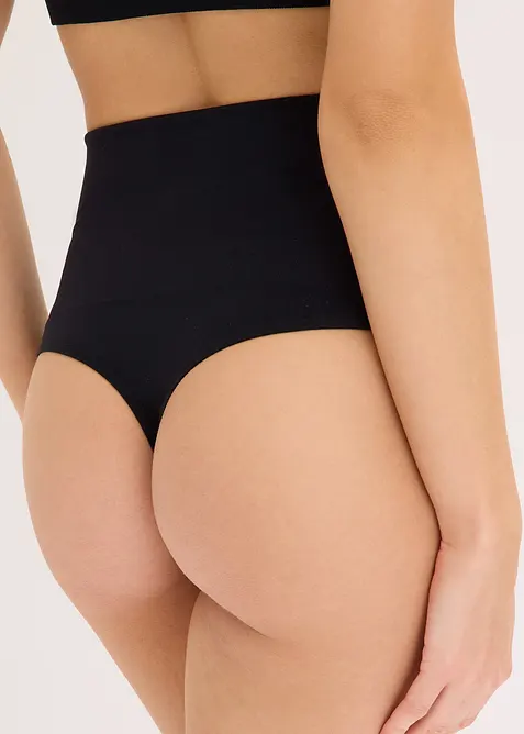 Sömlös stringtrosa med lätt formande effekt (2-pack), bonprix