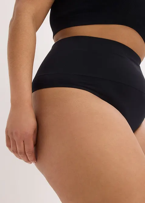 Sömlös stringtrosa med lätt formande effekt (2-pack), bonprix