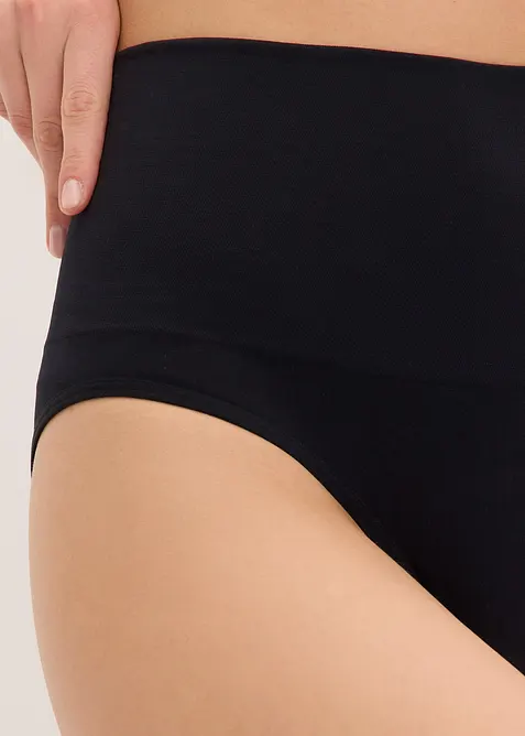 Sömlös trosa med medelhög formande effekt (2-pack), bonprix