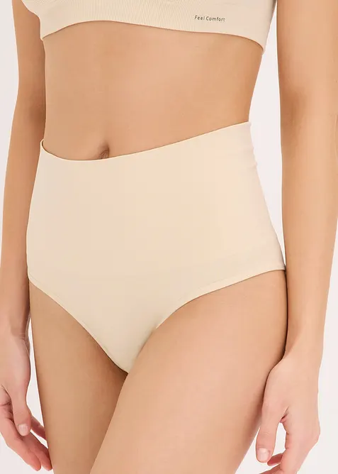 Sömlös trosa med medelhög formande effekt (2-pack), bonprix