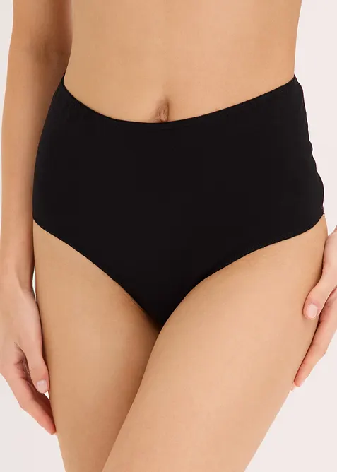 Stringtrosa med hög midja och mjuk bomull (4-pack), bonprix