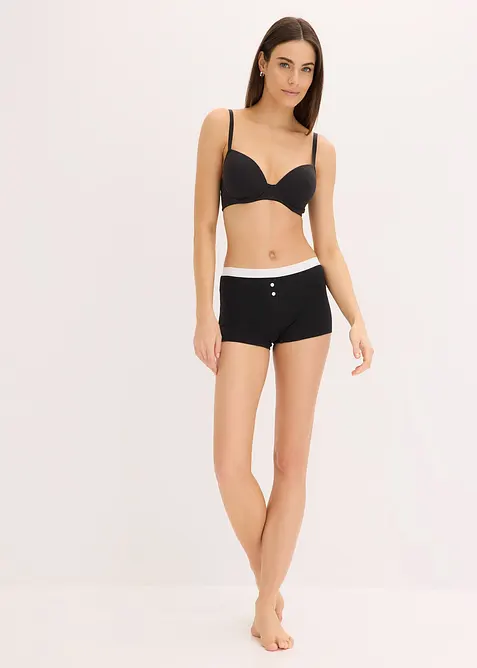 Formpressad bygel-BH med ekologisk bomull (2-pack), bonprix