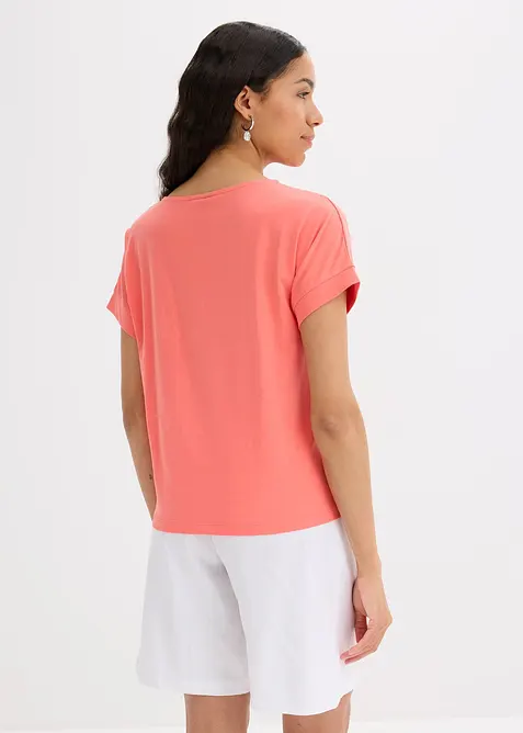 T-shirt med knutdetalj, bonprix