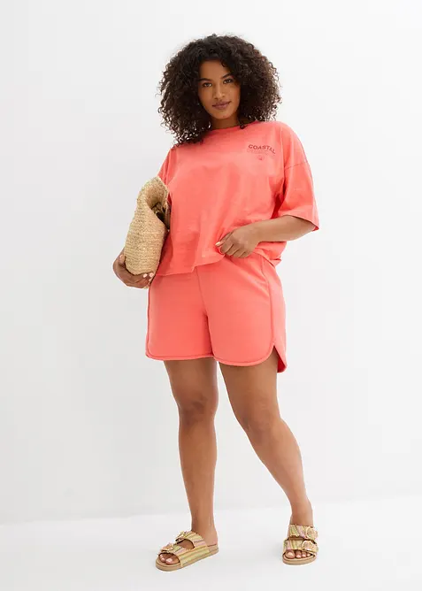 Trikåshorts i ren ekologisk bomull, bonprix