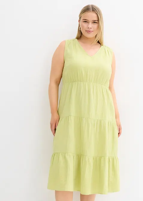 Kl&auml;nning av mjuk muslin, bonprix