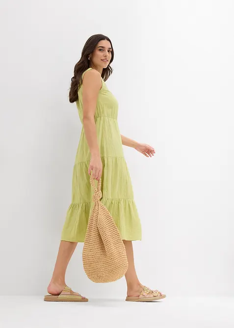 Klänning av mjuk muslin, bonprix