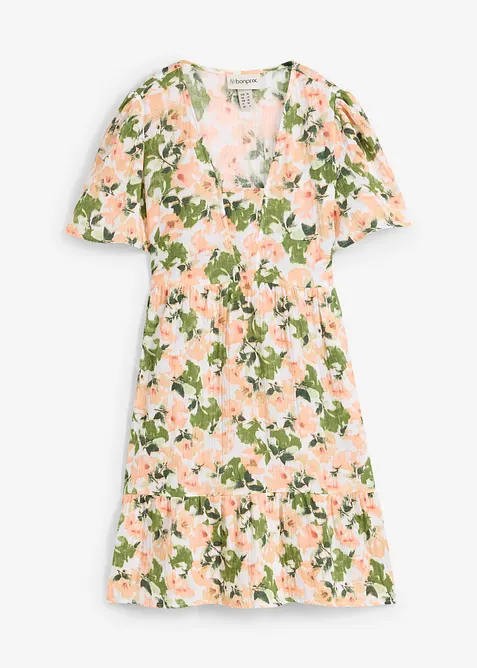 Klänning av mjuk muslin, bonprix