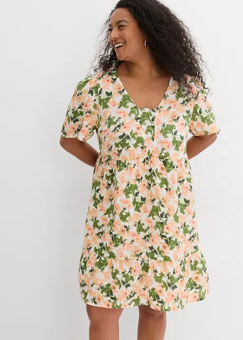 Kl&auml;nning av mjuk muslin, bonprix