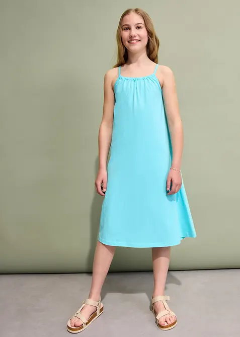 Jerseyklänning av ekologisk bomull, bonprix