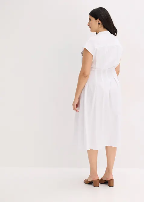 Midikl&auml;nning av l&auml;tt linnemix, bonprix