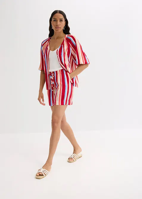 Shorts i dra p&aring;-modell av tunn viskos, bonprix