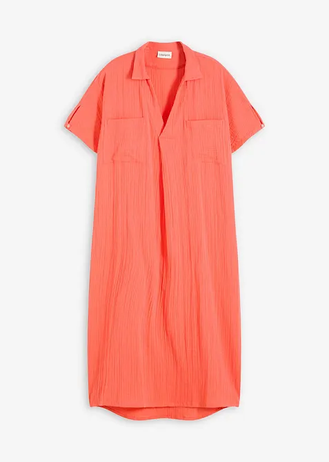 Kaftanklänning av mjuk muslin, bonprix