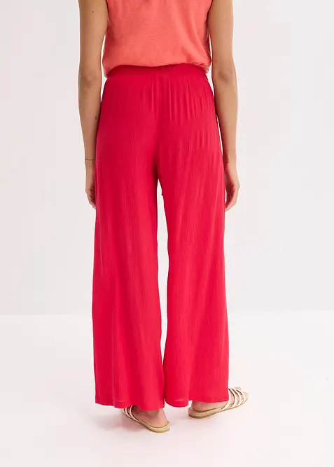 Vid byxa av fintrådig viskos, bonprix