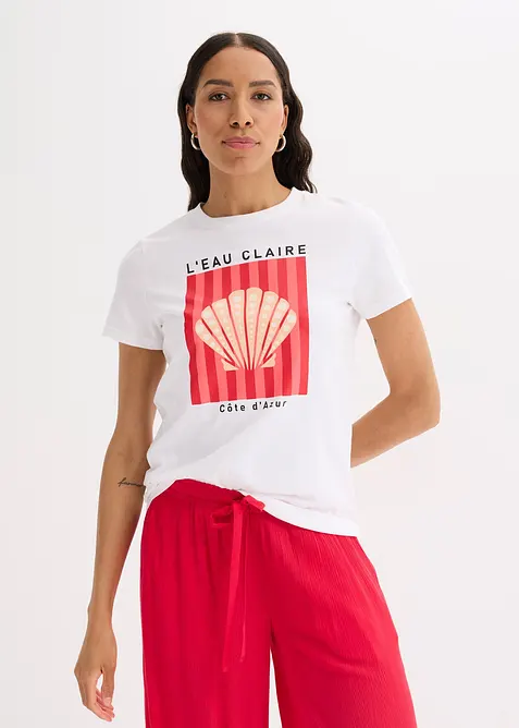 T-shirt av ren bomull, bonprix