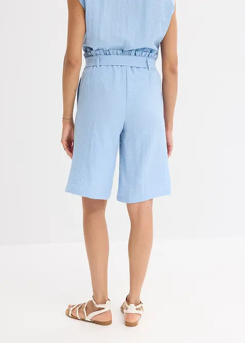 Dra på-bermudas i följsam viskosmix, bonprix