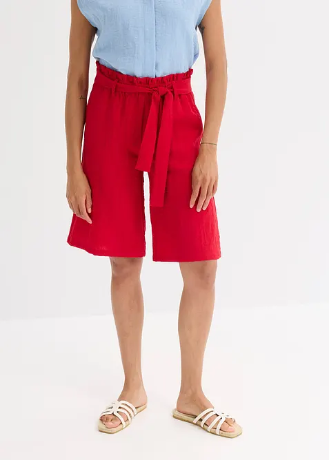 Dra p&aring;-bermudas i f&ouml;ljsam viskosmix, bonprix