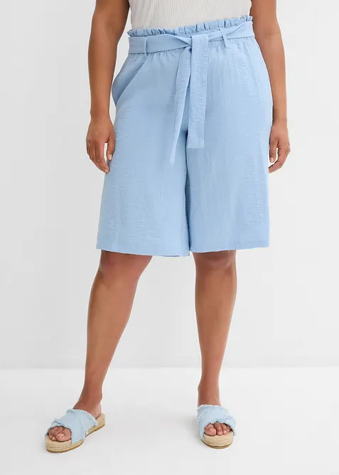 Dra på-bermudas i följsam viskosmix, bonprix