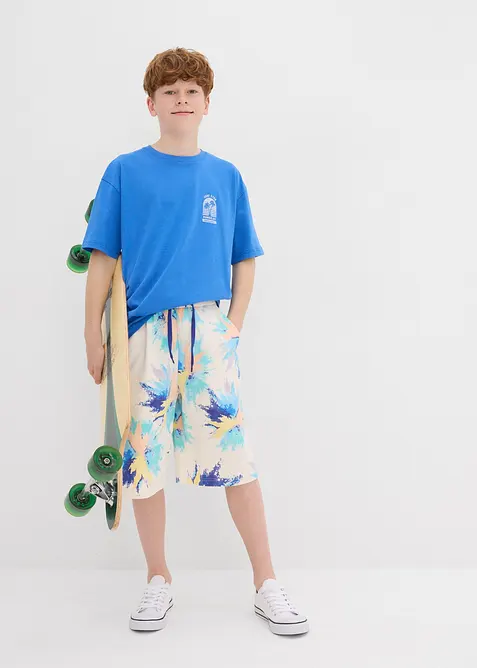 Trikåbermudas i ekologisk bomull för barn, bonprix