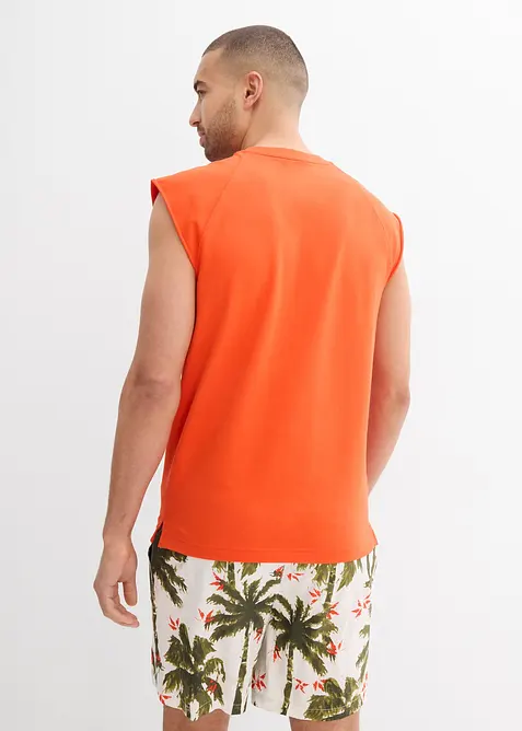 Ärmlös sweatshirt av ren bomull, bonprix