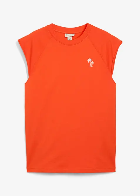 Ärmlös sweatshirt av ren bomull, bonprix