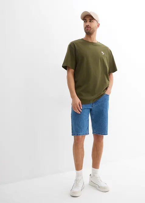 T-shirt med trendigt tryck p&aring; ryggen, Loose Fit, bonprix