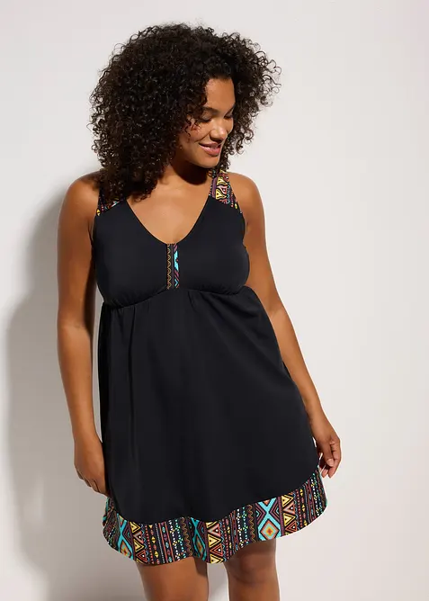 L&aring;ng baddr&auml;ktskl&auml;nning i &aring;tervunnen polyamid, bonprix