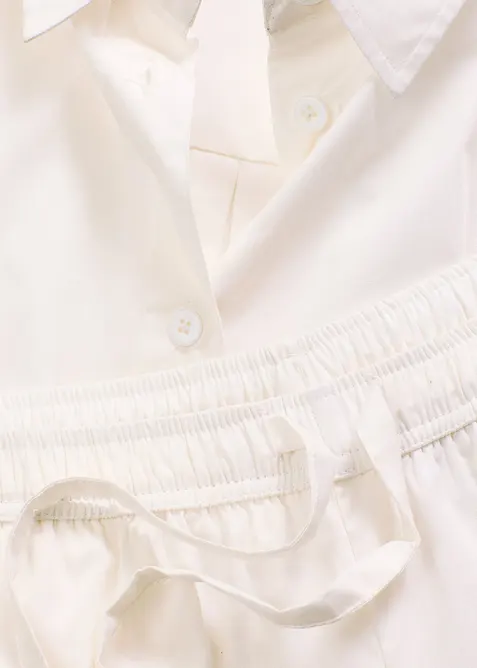 Pyjamas med shorts i vävt bomullsmaterial, bonprix