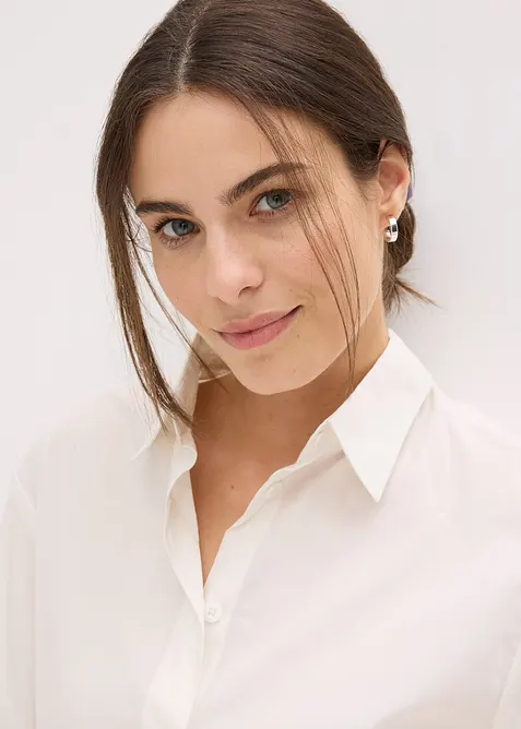 Pyjamas med shorts i vävt bomullsmaterial, bonprix