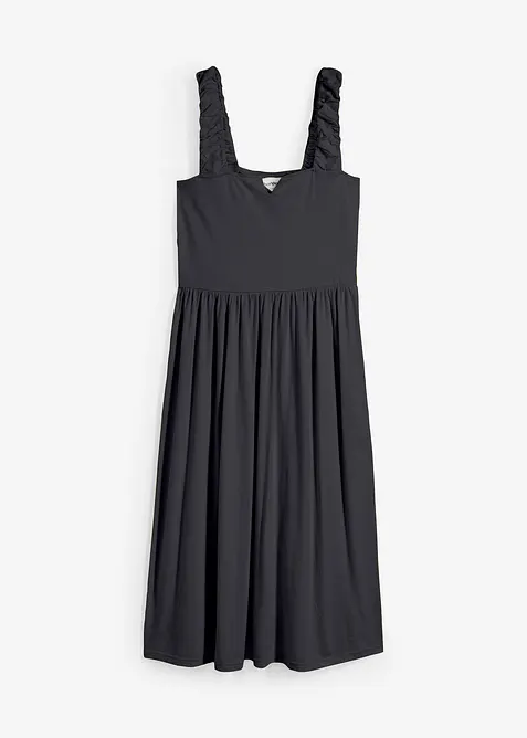 L&auml;tt utst&auml;lld jerseykl&auml;nning i bomull och viskos, bonprix