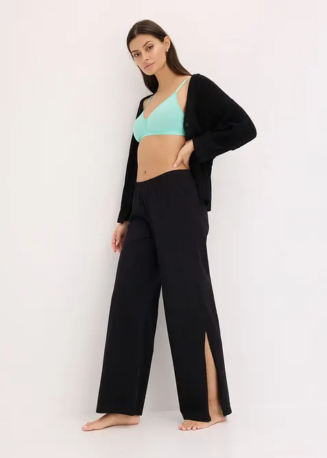 BH utan bygel med ekologisk bomull (3-pack), bonprix