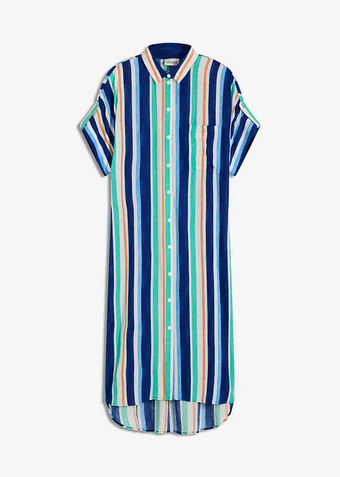 Blusklänning i följsam viskos, bonprix