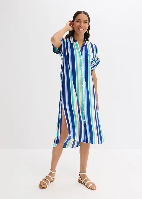 Blusklänning i följsam viskos, bonprix