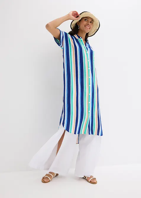 Blusklänning i följsam viskos, bonprix