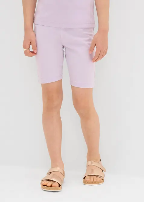 Cykelbyxa i elastisk bomullsmix (3-pack), bonprix