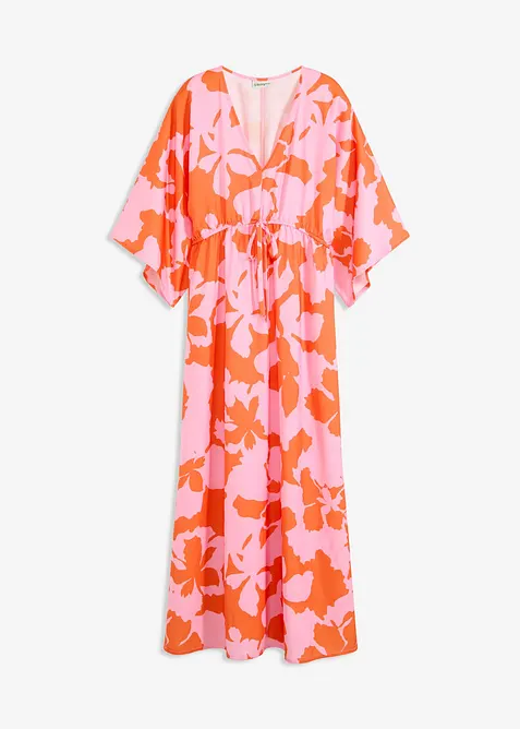 Maxiklänning i följsam satin, bonprix