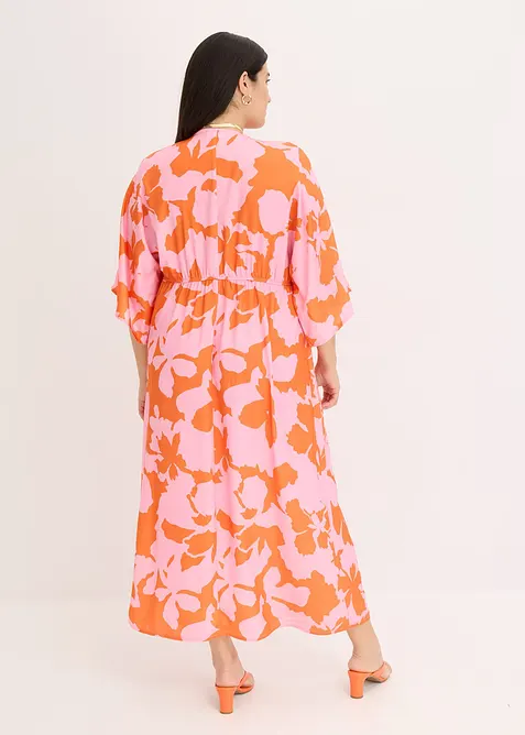 Maxiklänning i följsam satin, bonprix