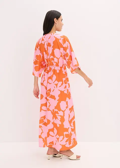 Maxiklänning i följsam satin, bonprix