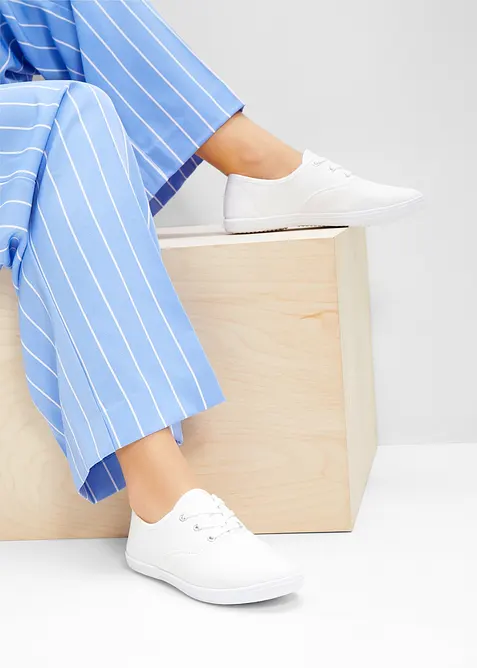 Sneakers i bomullscanvas, bonprix
