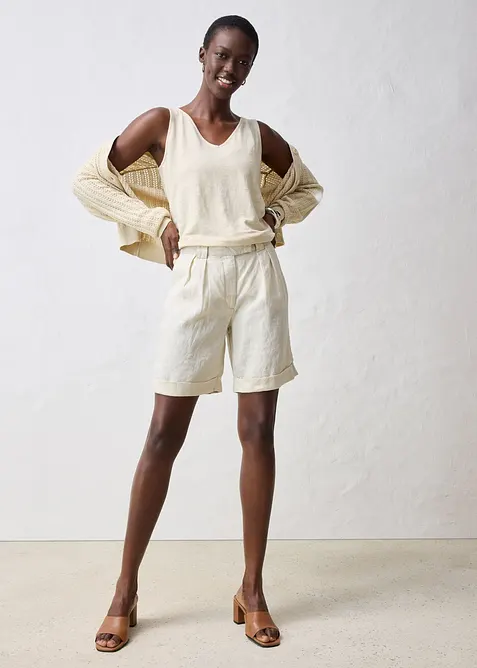 Linnebermudas, bonprix