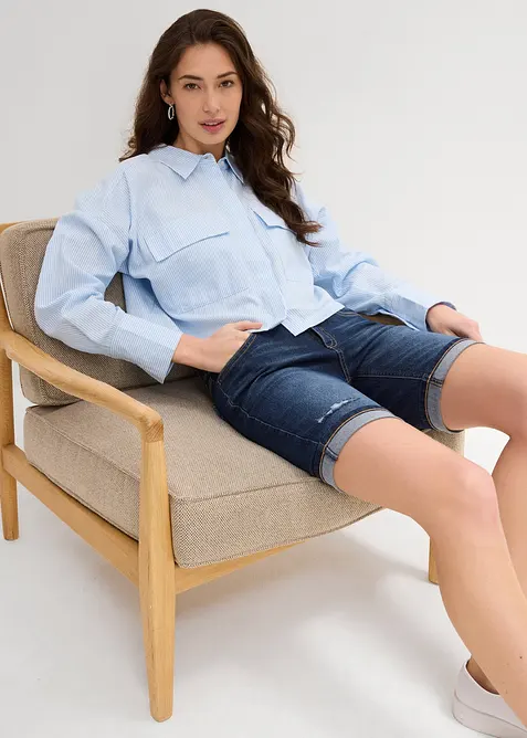 Jeansshorts Mid Waist, bonprix