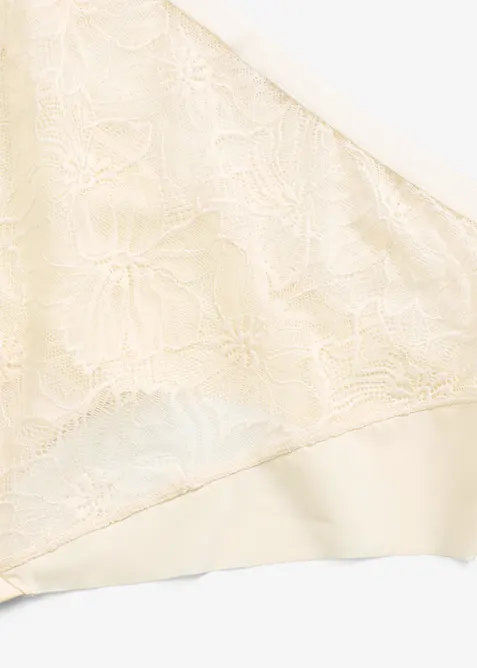 Laserskuren maxihipstertrosa med fin spets, bonprix