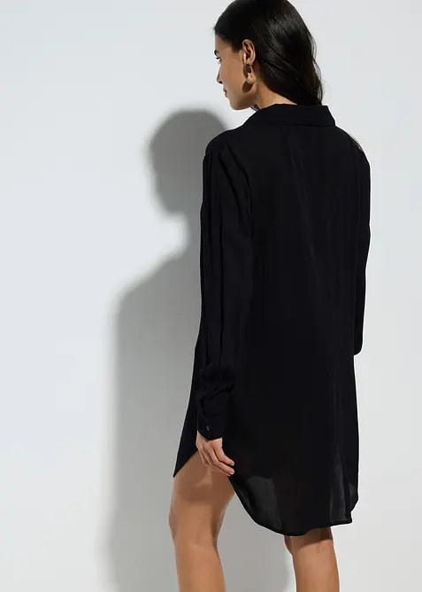 Lång strandblus i viskos, bonprix