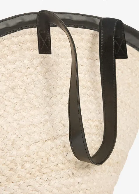 Shoppingväska med halmlook, bonprix